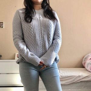 new - banana republic fall gray sweater size M